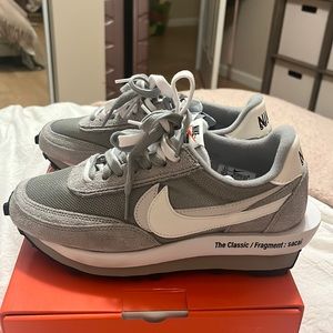 NIKE LD WAFFLE SF SACAI FRAGMENT GREY worn a couple times size 6.5 MENS